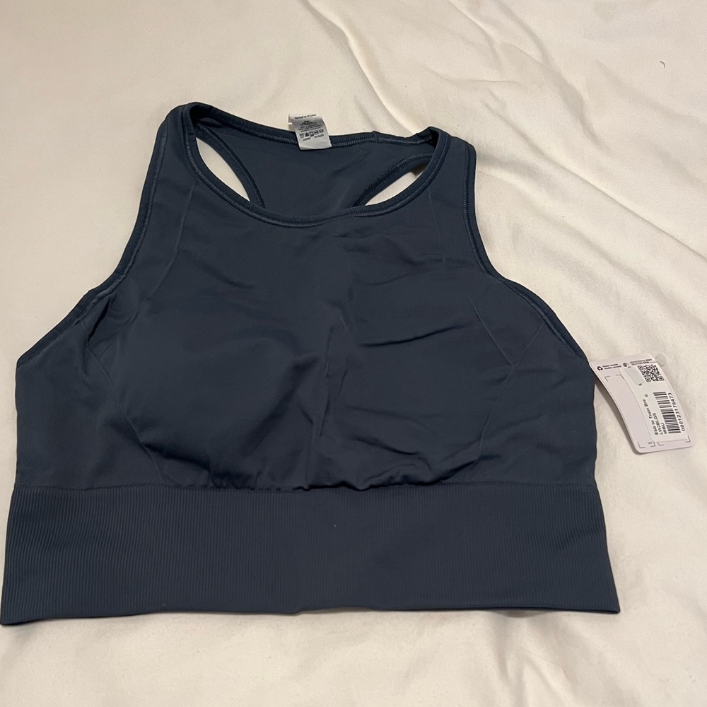 nwt iron blue lululemon ebb to train bra
